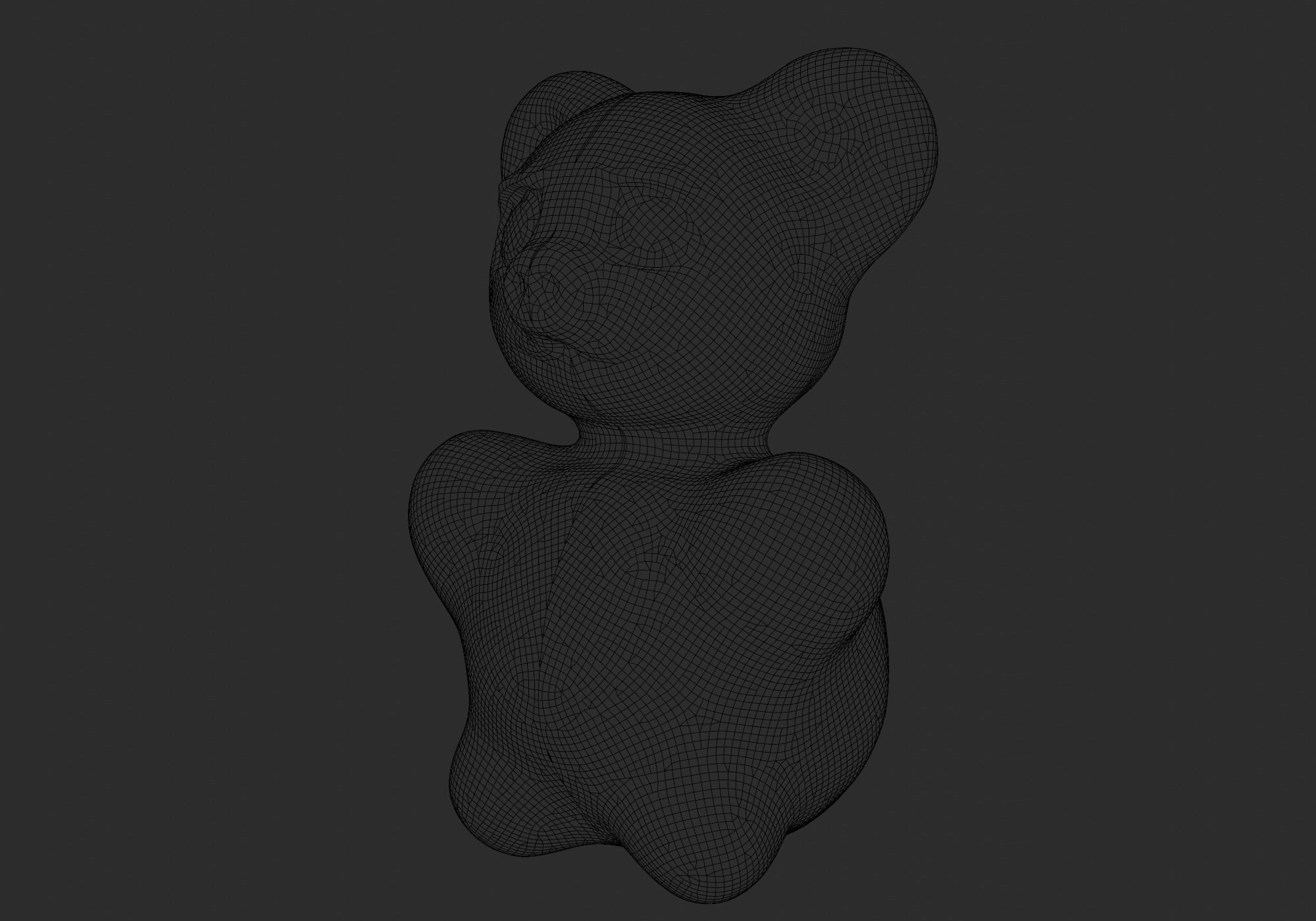 cute teddy bear 3D model_15