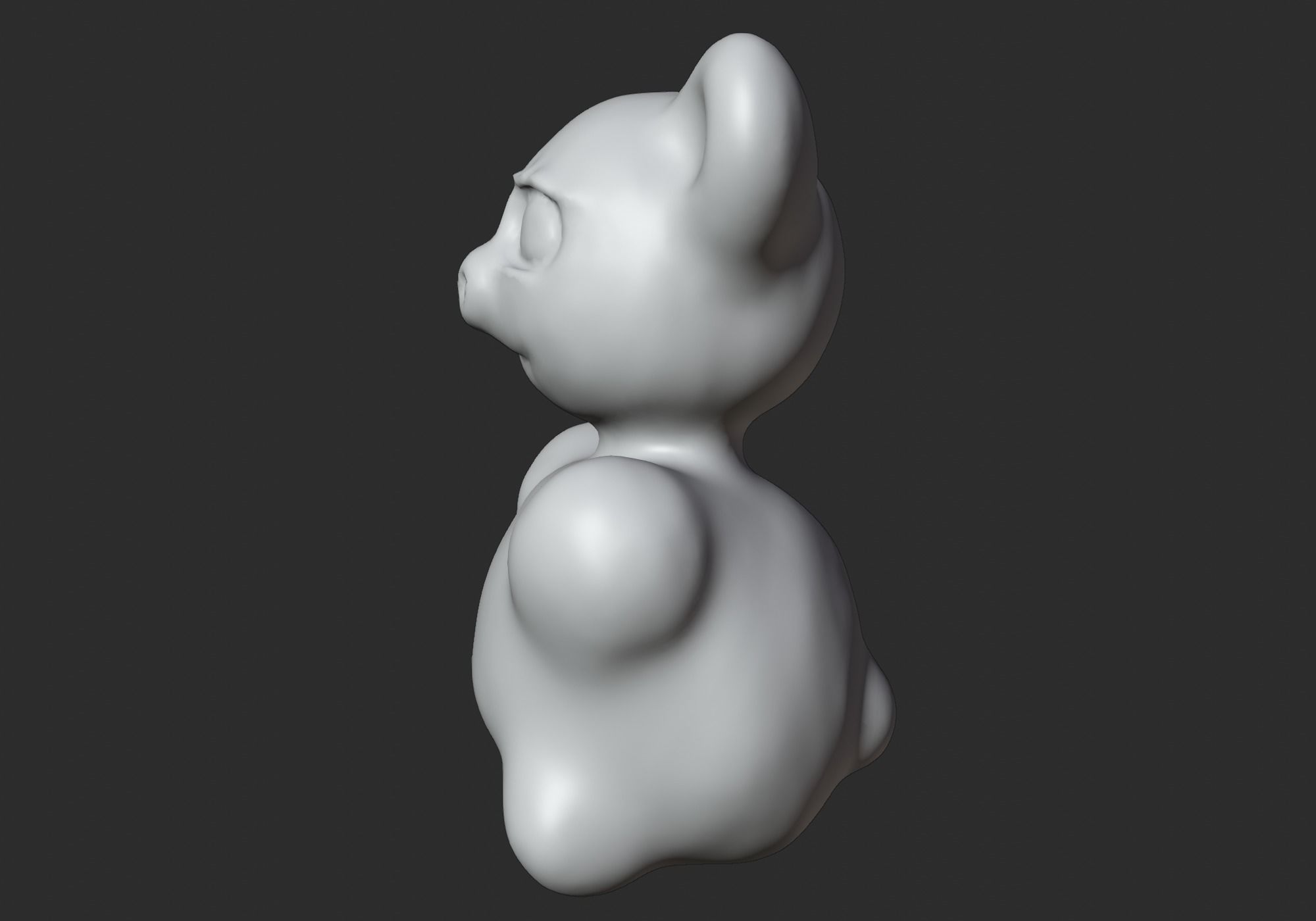 cute teddy bear 3D model_11