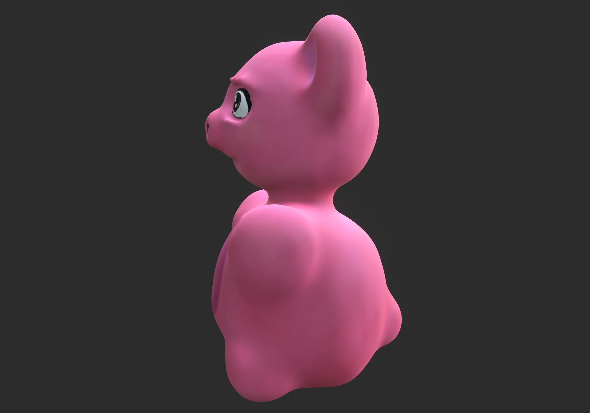 cute teddy bear 3D model_7