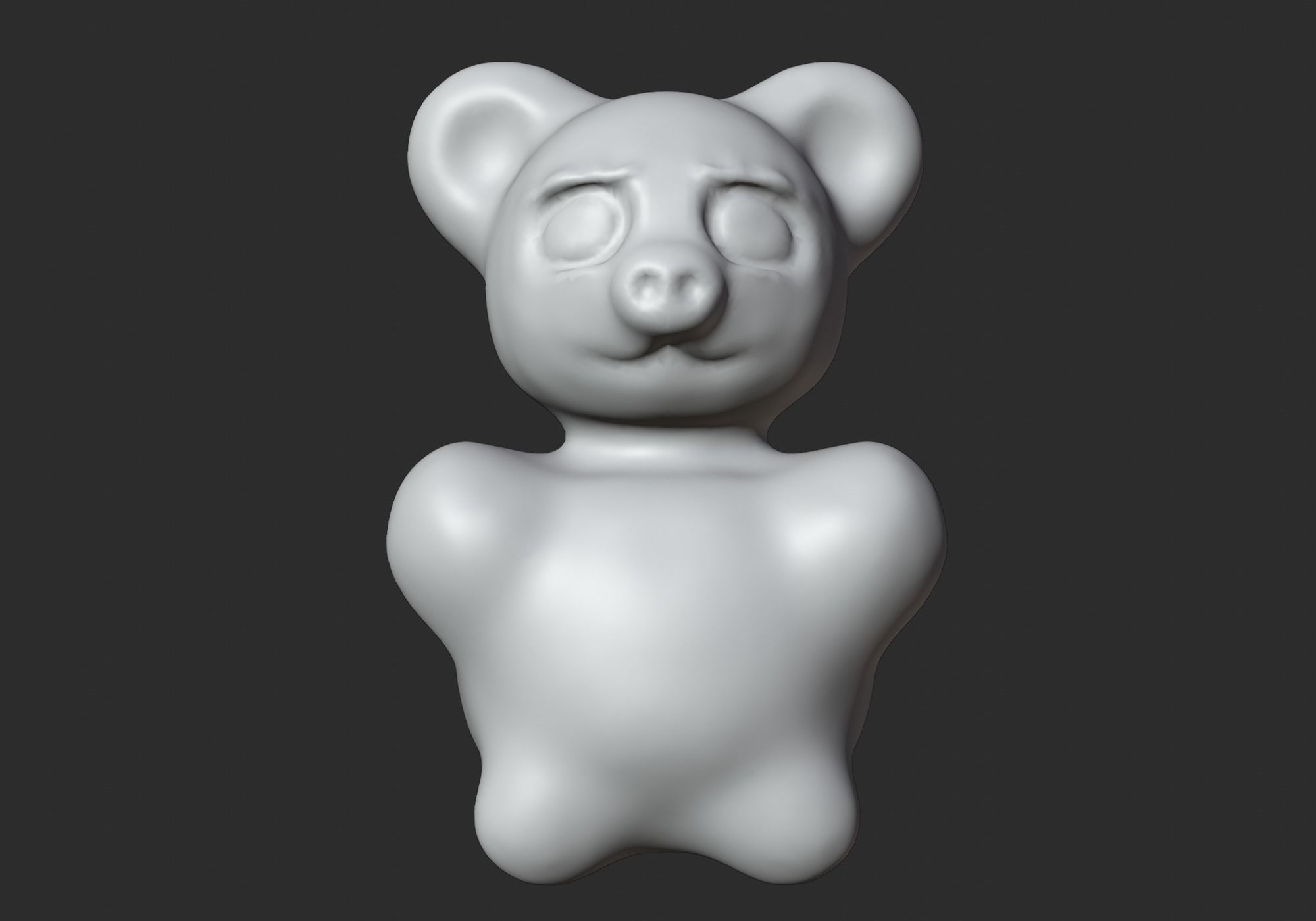 cute teddy bear 3D model_9