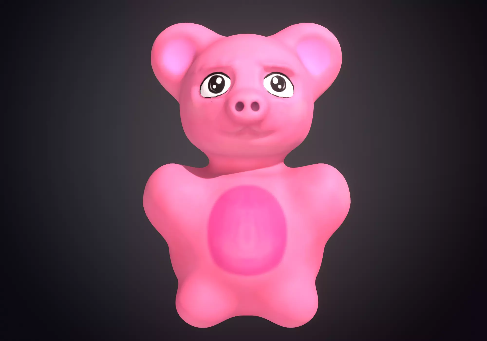 cute teddy bear 3D model_0