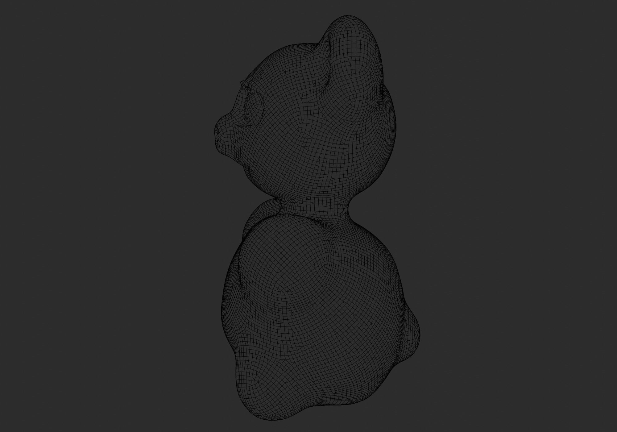 cute teddy bear 3D model_14