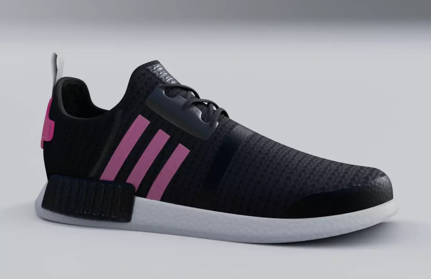 adidas NMD R1 Low-poly 3D model_0