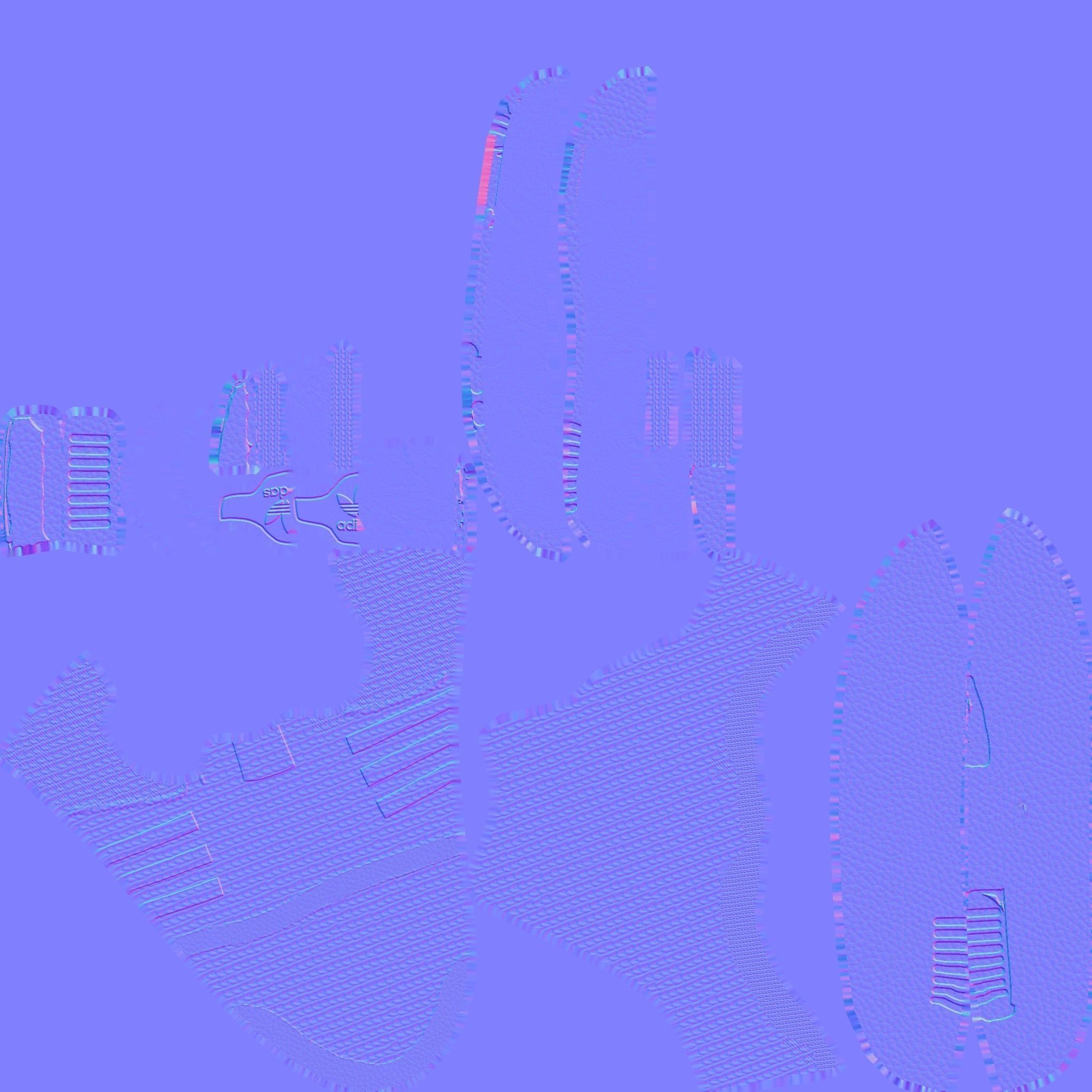 adidas NMD R1 Low-poly 3D model_4