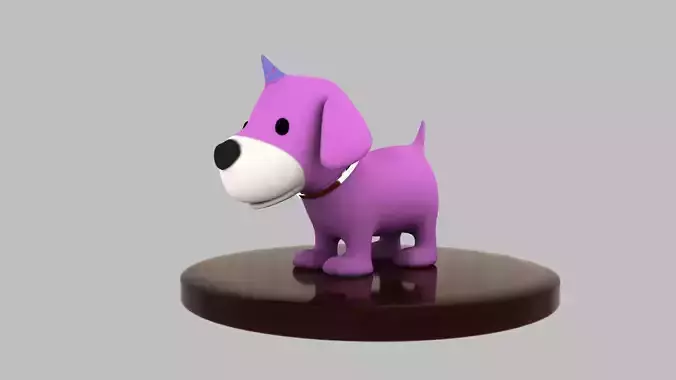 dog 3d model Unidog