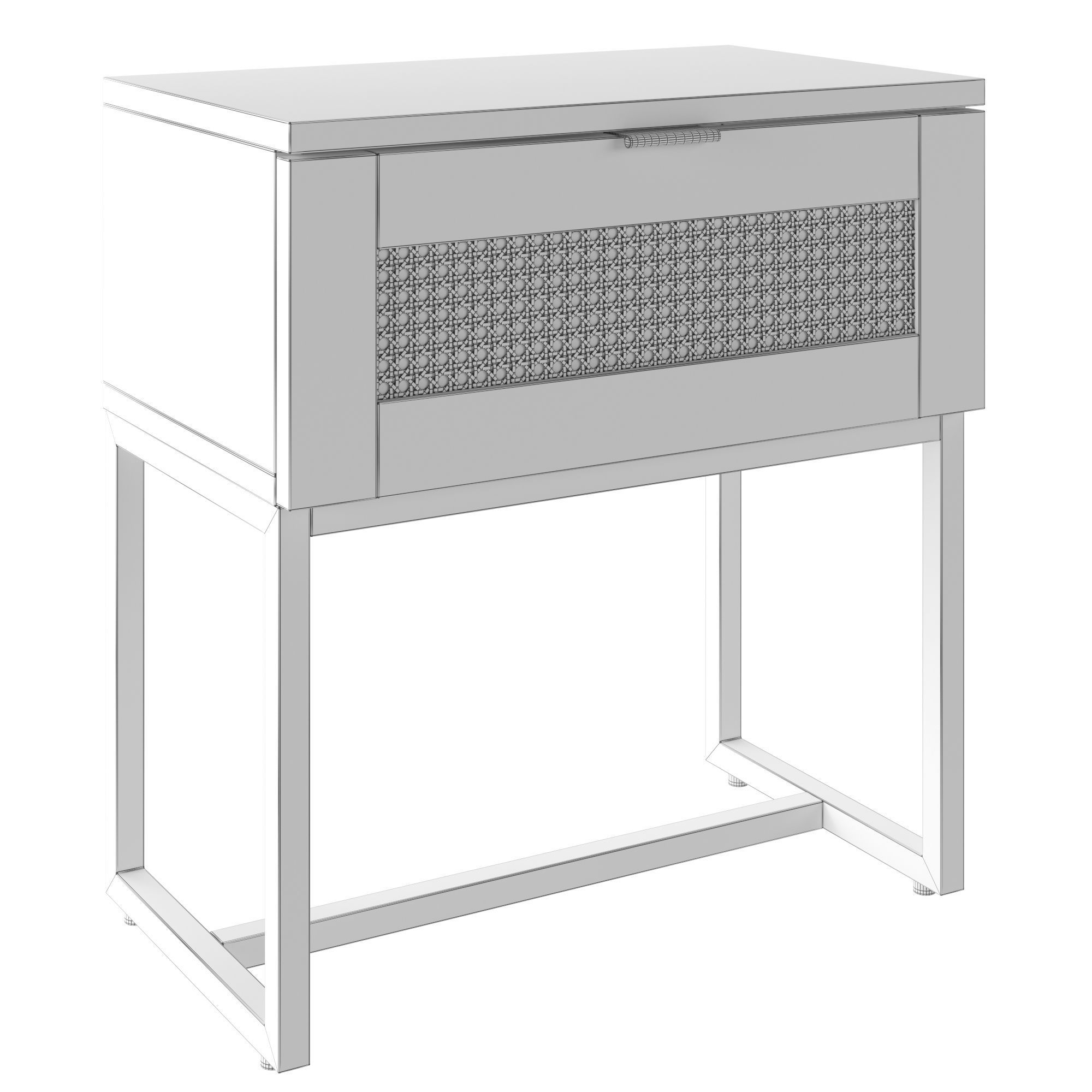 Scandinavian style bedside tables 3D model_2