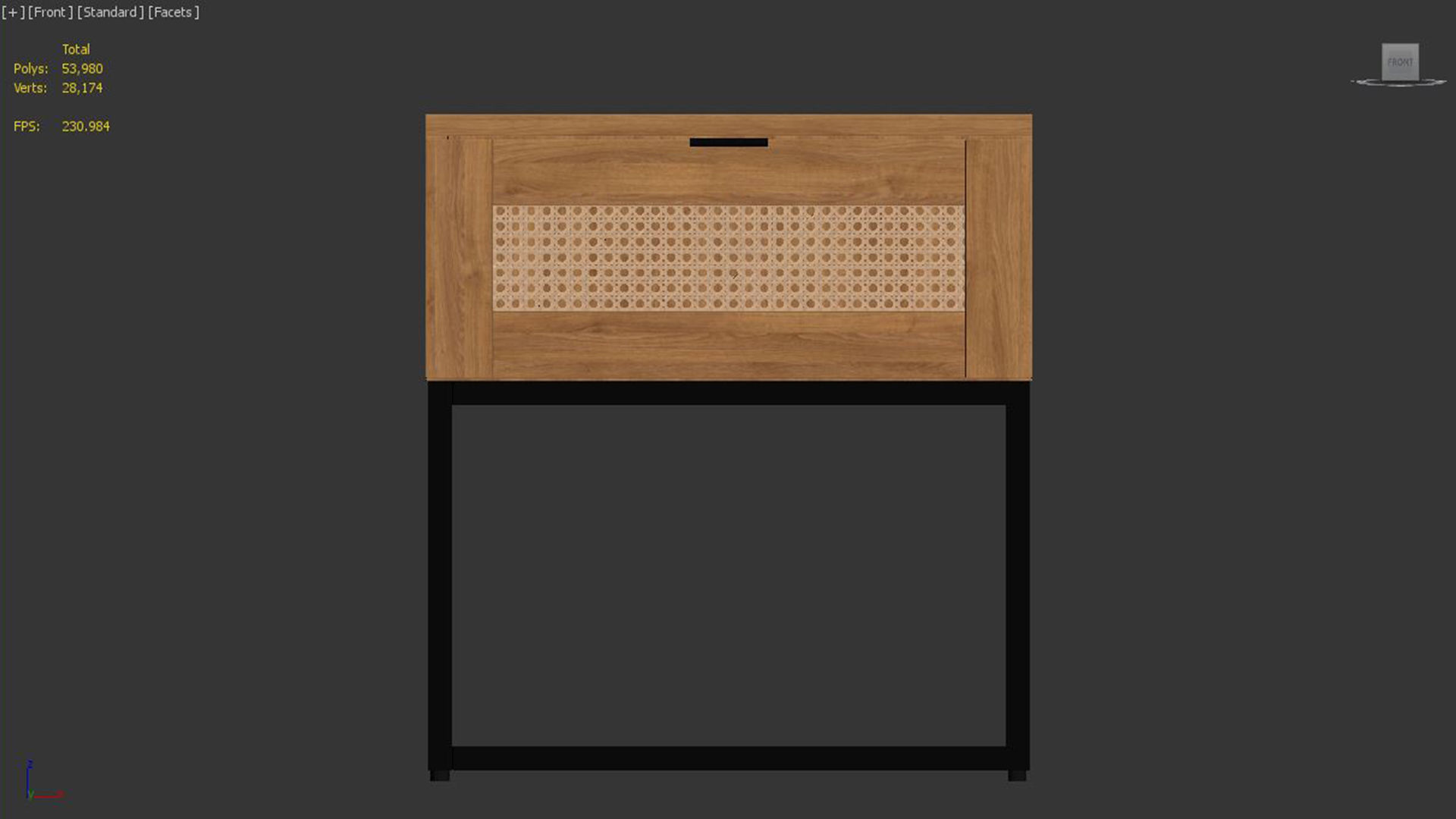 Scandinavian style bedside tables 3D model_5