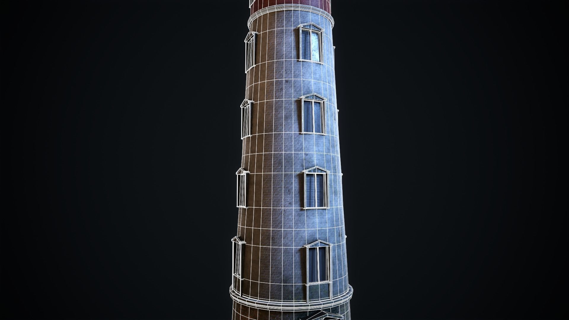 Lighthouse Low-poly 3D model_12