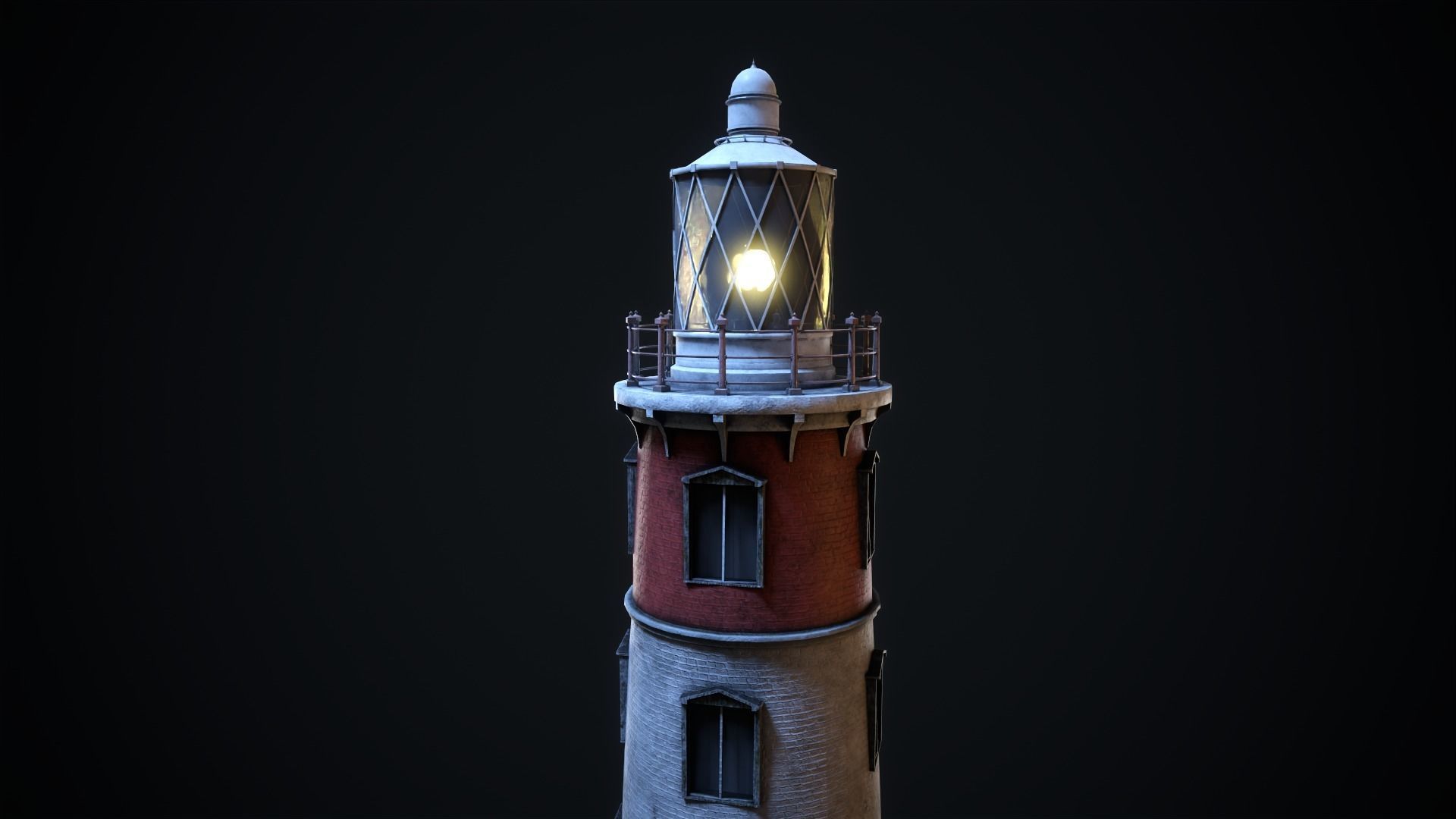 Lighthouse Low-poly 3D model_6