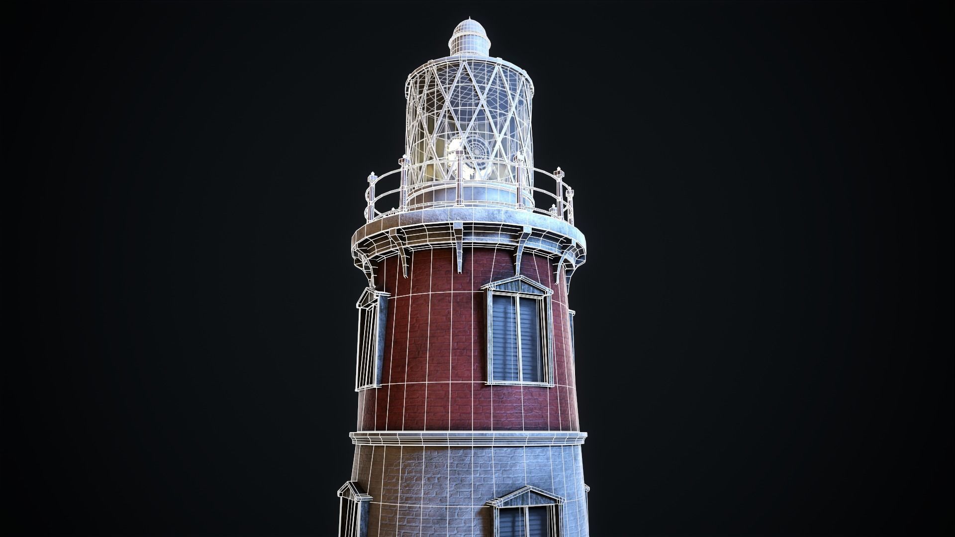 Lighthouse Low-poly 3D model_13