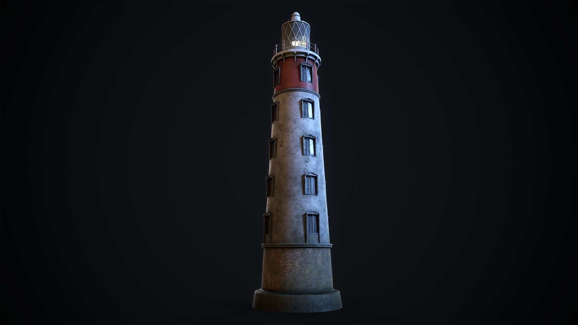 Lighthouse Low-poly 3D model_1