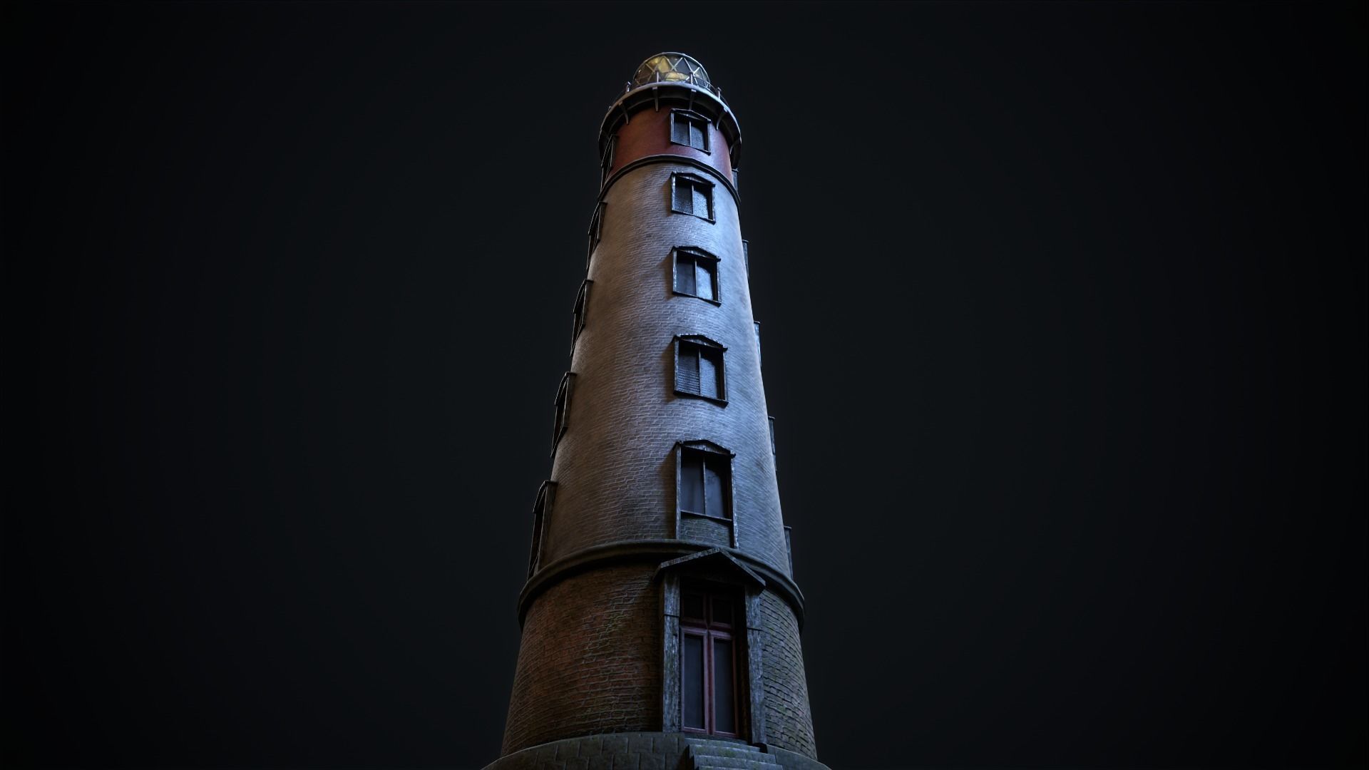 Lighthouse Low-poly 3D model_3