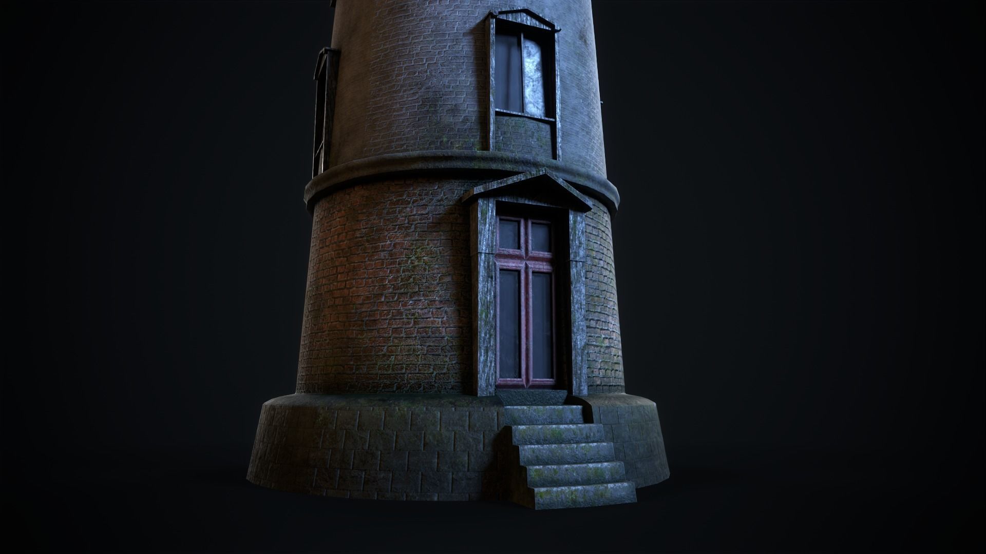 Lighthouse Low-poly 3D model_2