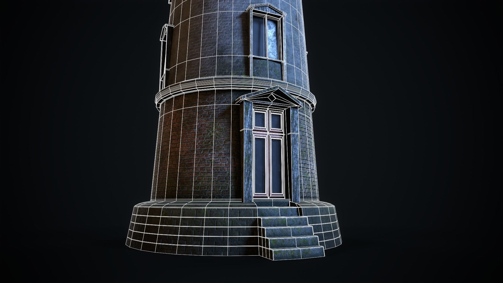Lighthouse Low-poly 3D model_10