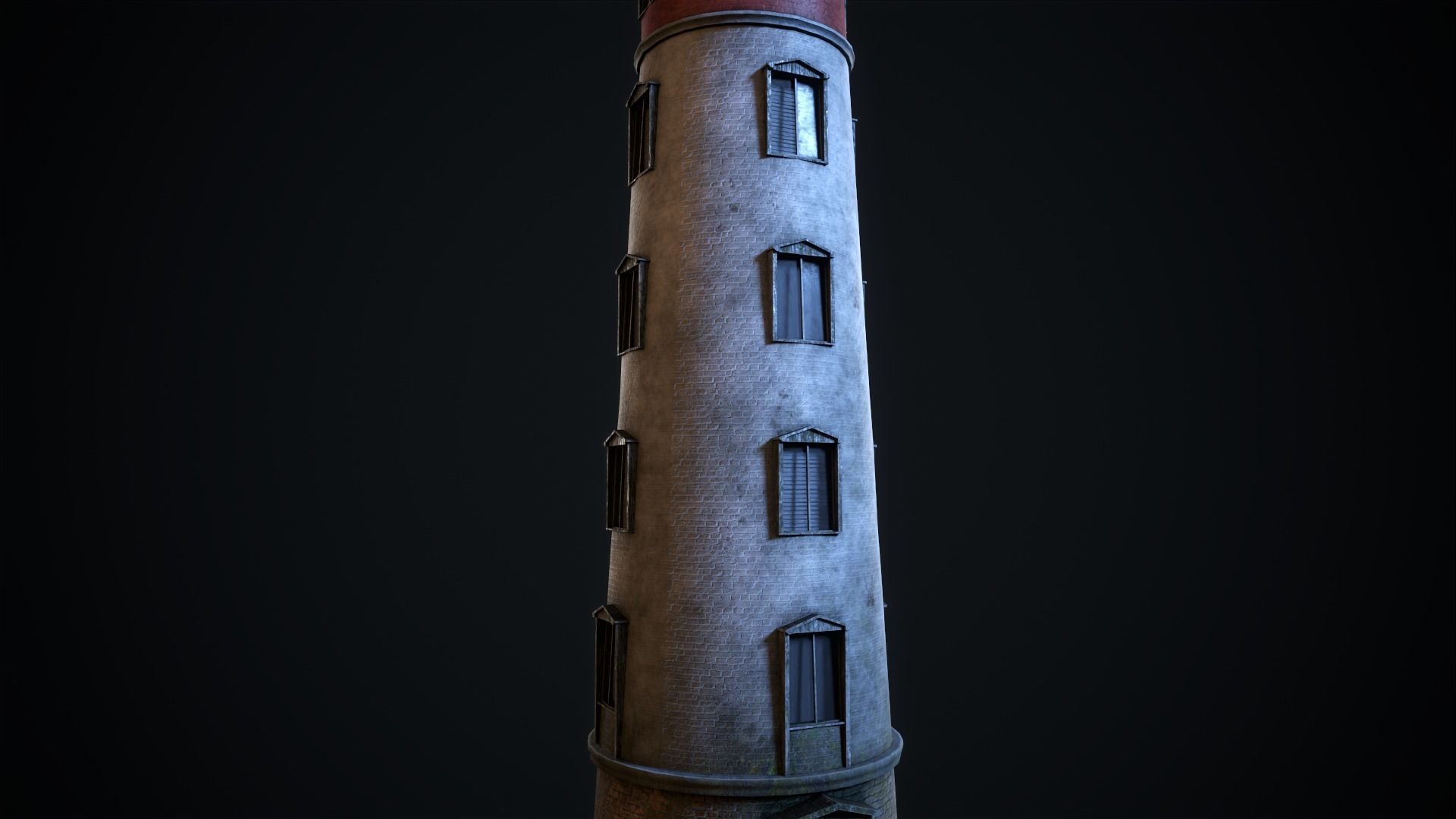 Lighthouse Low-poly 3D model_4