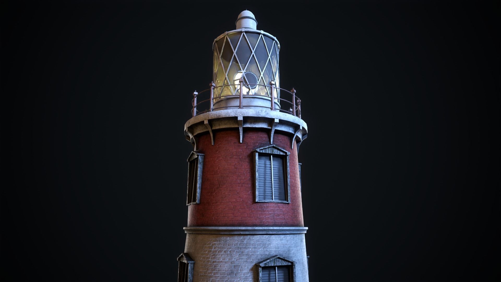 Lighthouse Low-poly 3D model_5