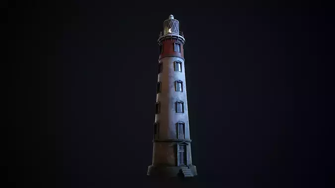 Lighthouse Low-poly 3D model