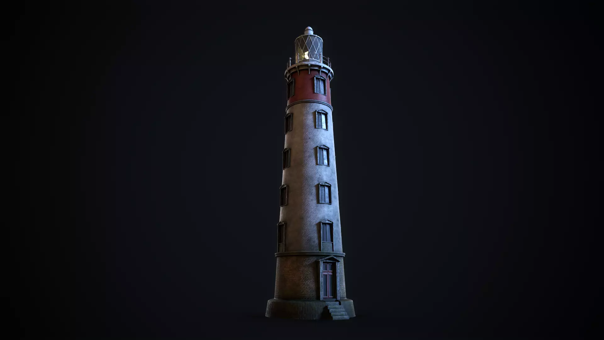 Lighthouse Low-poly 3D model_0