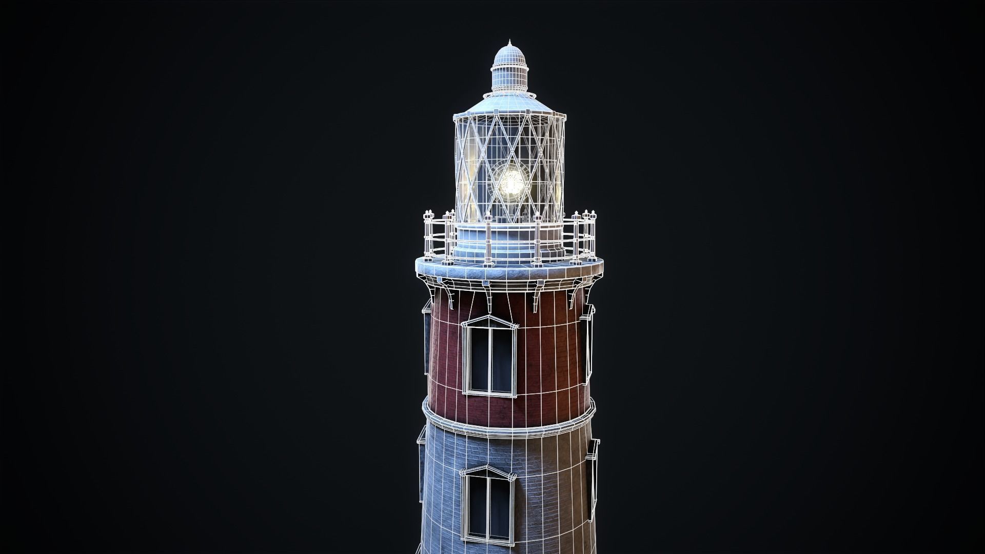 Lighthouse Low-poly 3D model_14