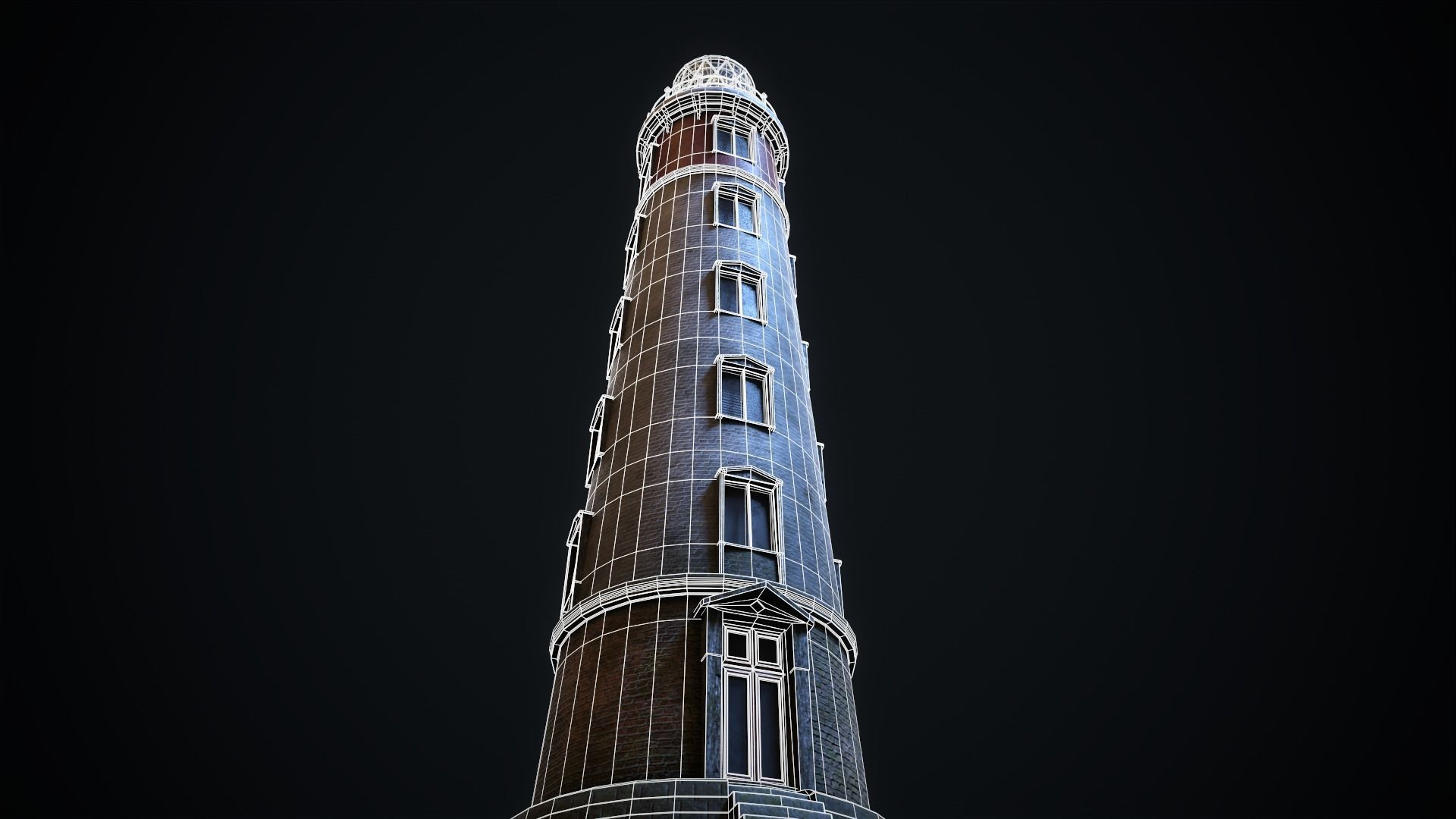 Lighthouse Low-poly 3D model_11