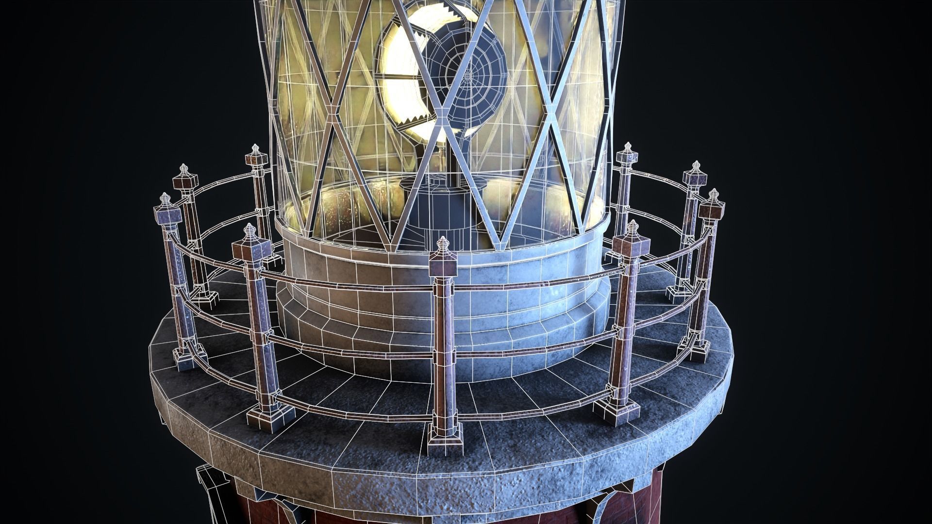 Lighthouse Low-poly 3D model_15