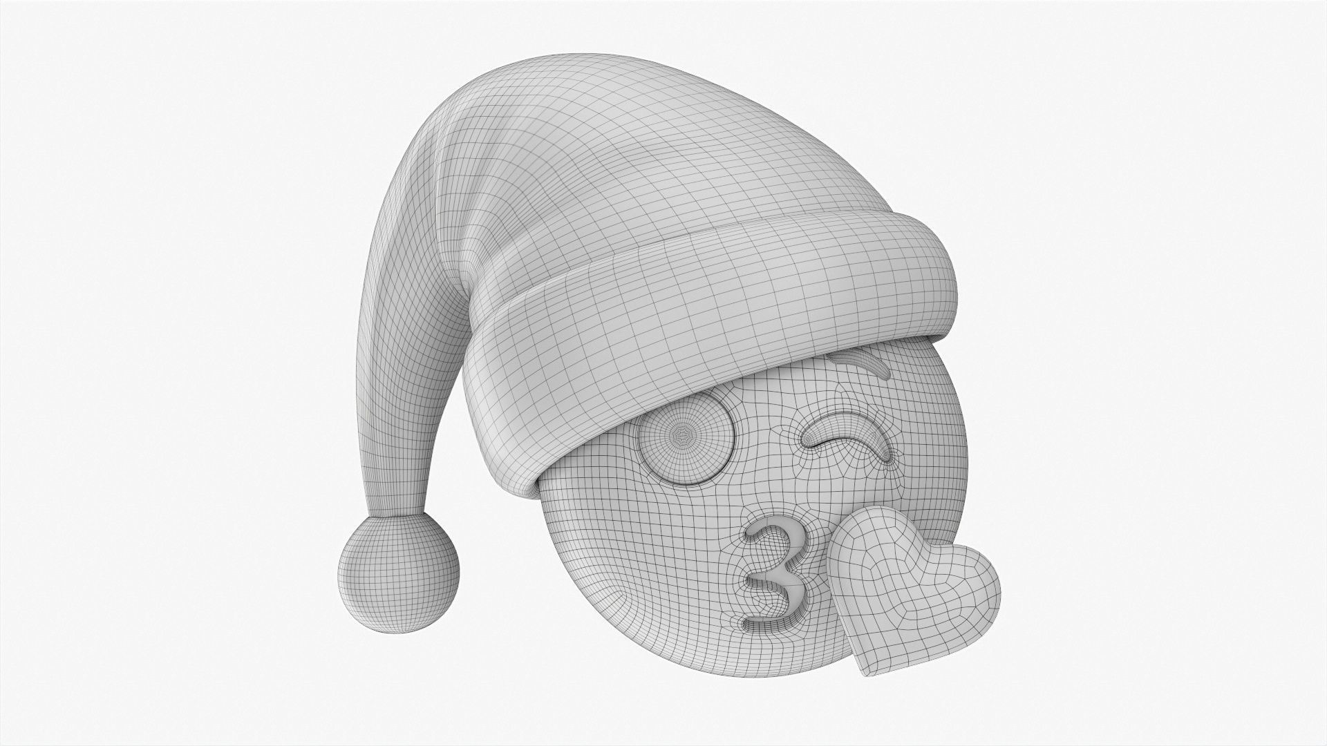 Emoji pack Christmas 090-099 3D model_10