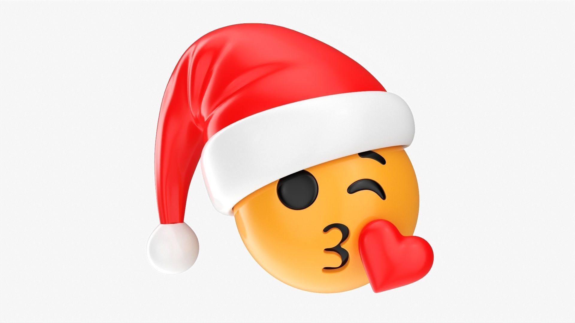 Emoji pack Christmas 090-099 3D model_5