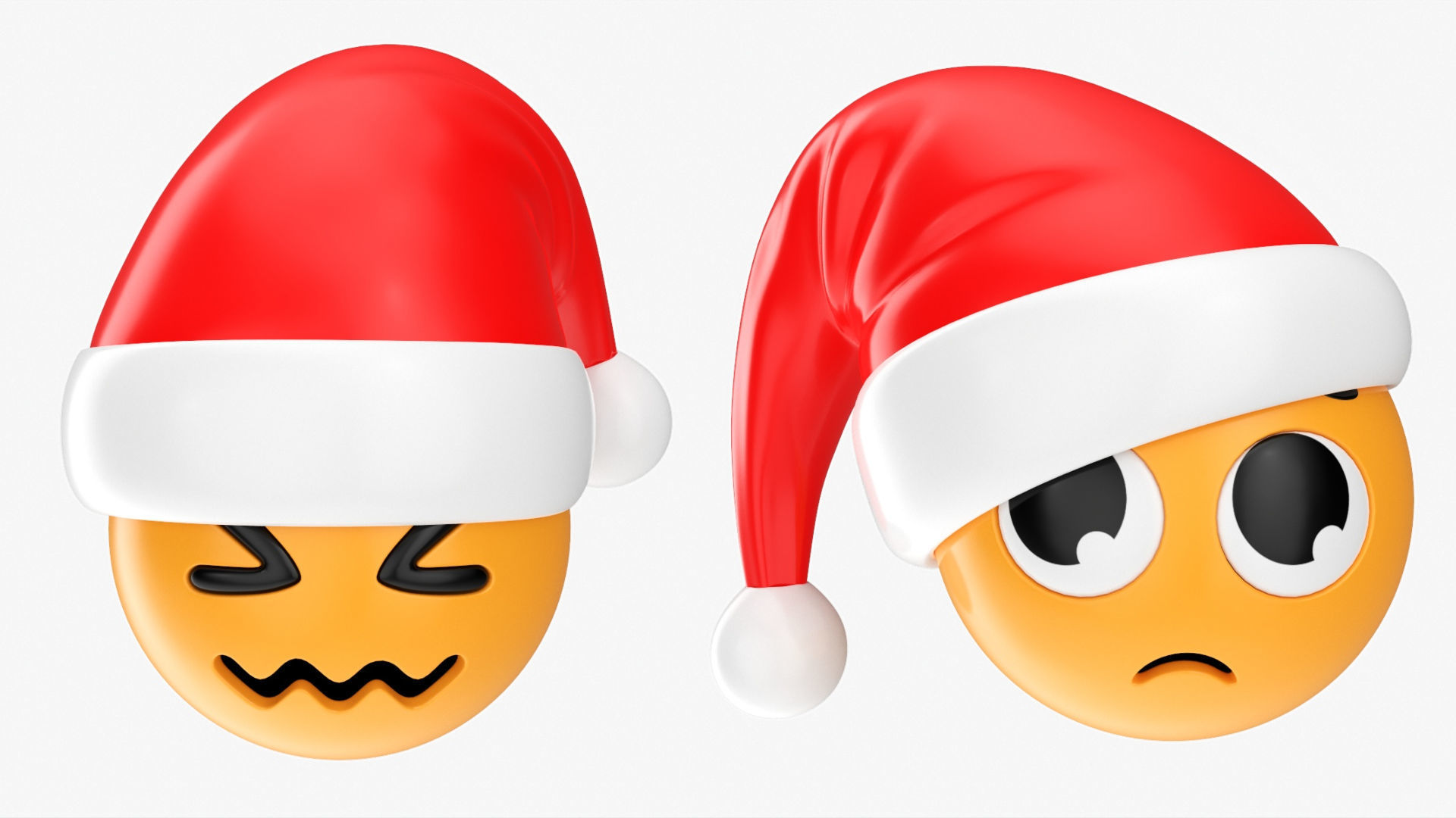 Emoji pack Christmas 090-099 3D model_4