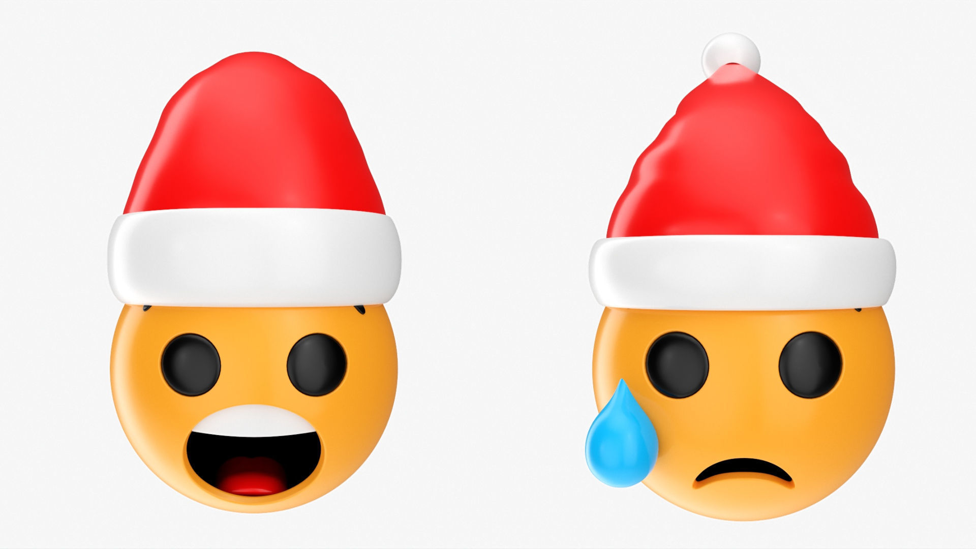 Emoji pack Christmas 090-099 3D model_3