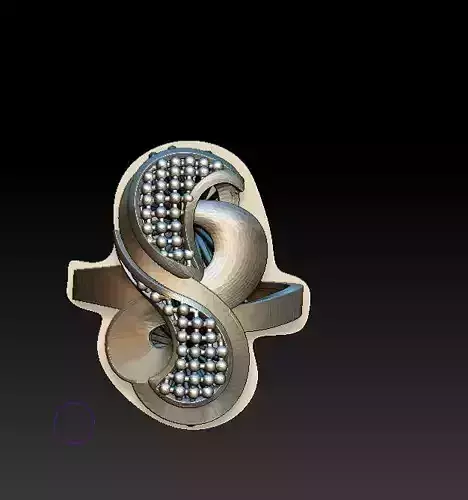 ring68 letter s ring