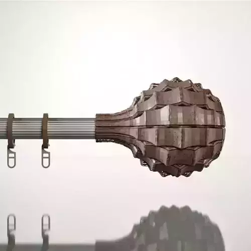 Finial for curtain rods