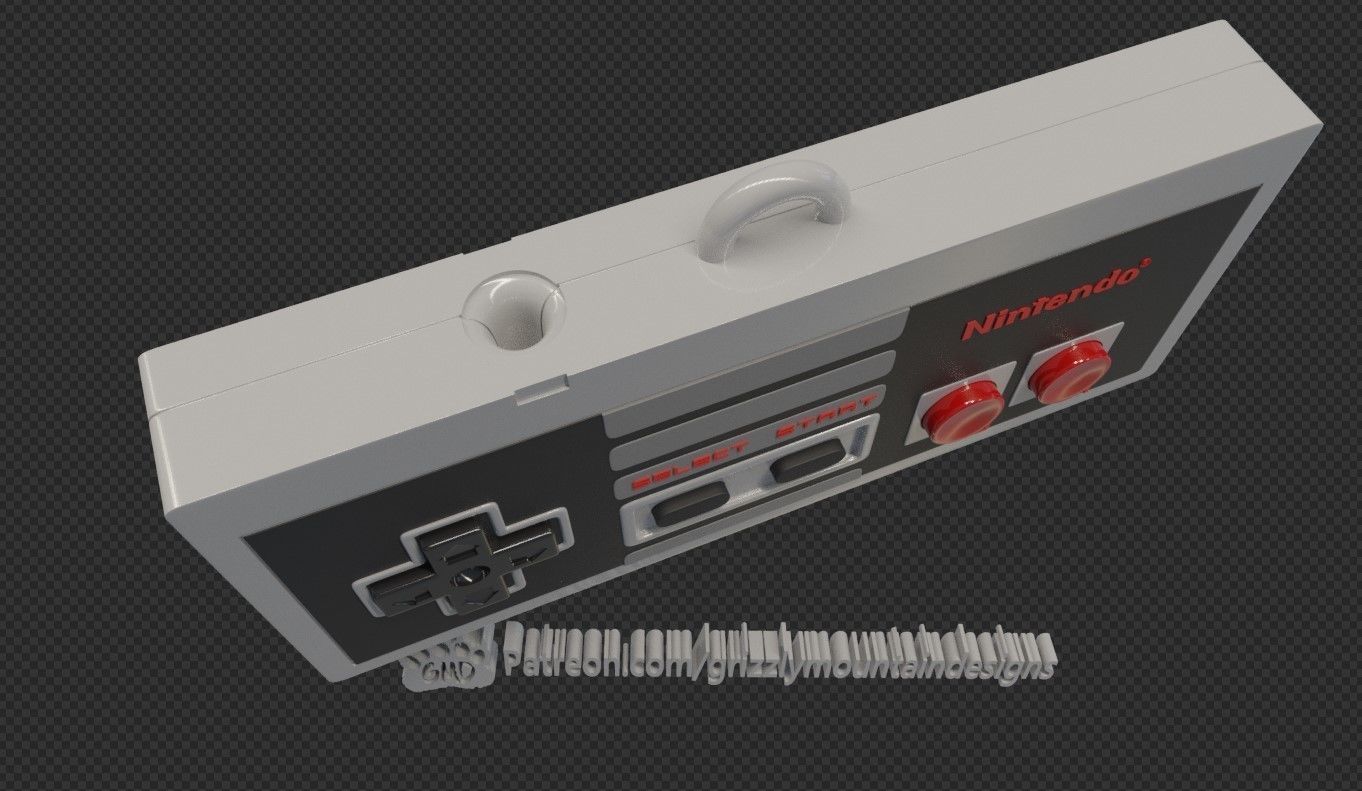 Nes Nintendo Controller Christmas Ornament 3D print model_2