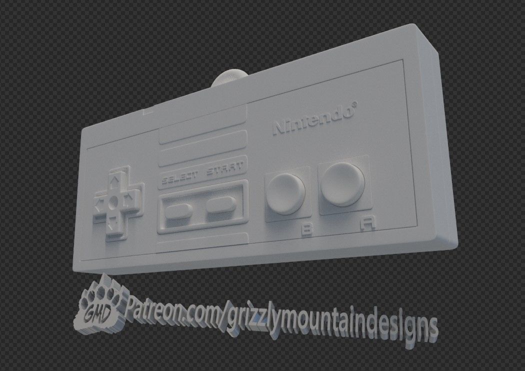 Nes Nintendo Controller Christmas Ornament 3D print model_9