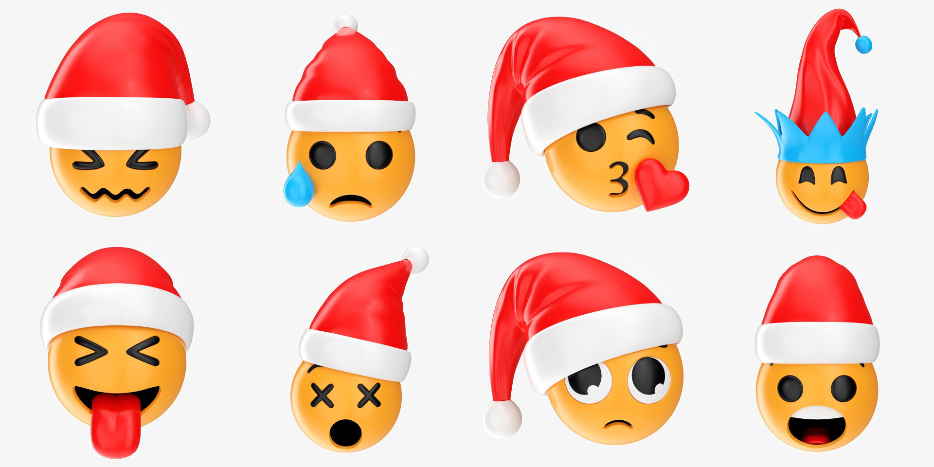 Emoji pack V4 076-100 3D model_1