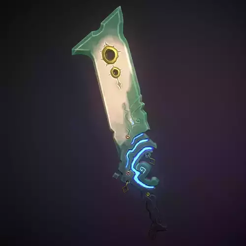 Low Poly Fantasy sword 