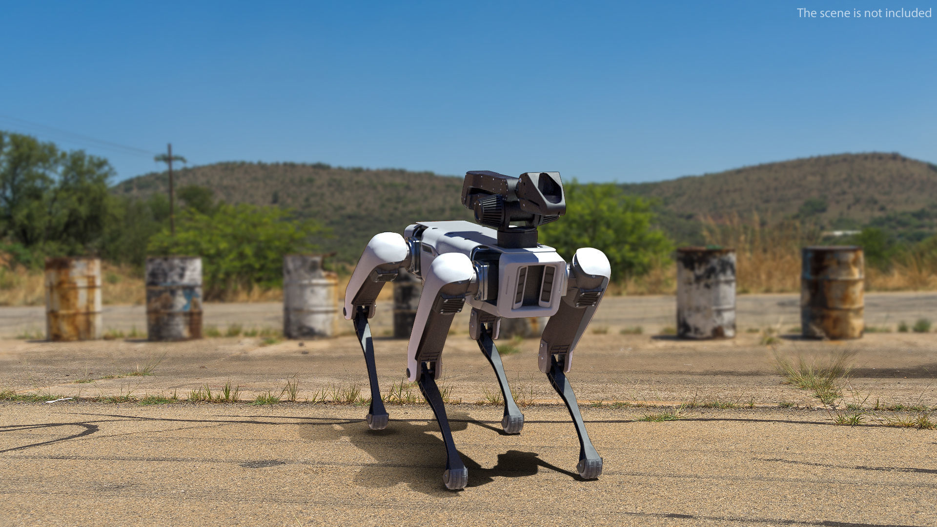 Dog Robot Generic Rigged 3D model_3