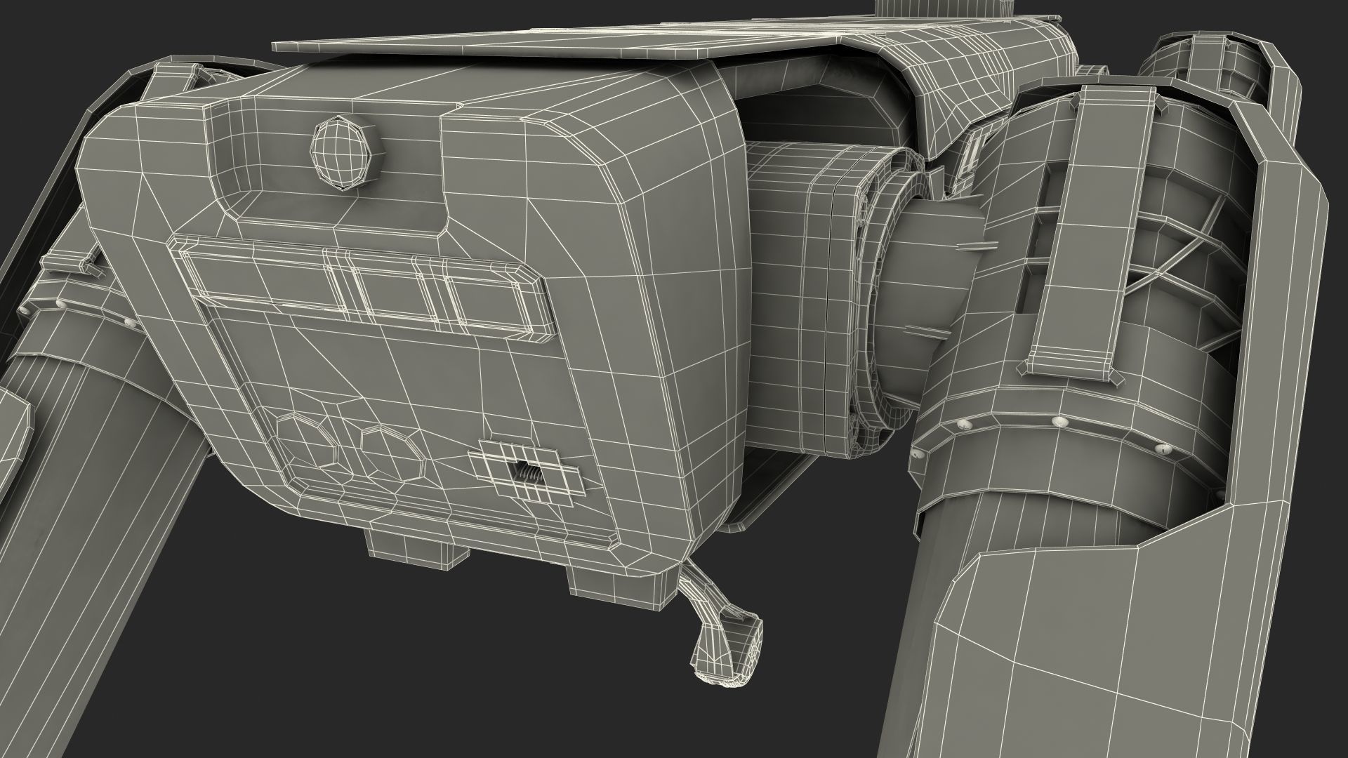 Dog Robot Generic Rigged 3D model_32