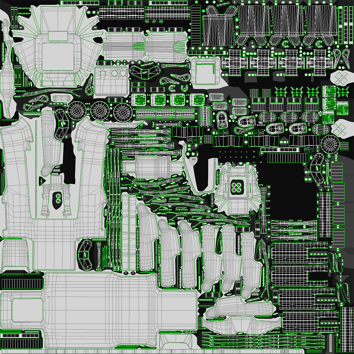 Dog Robot Generic Rigged 3D model_25