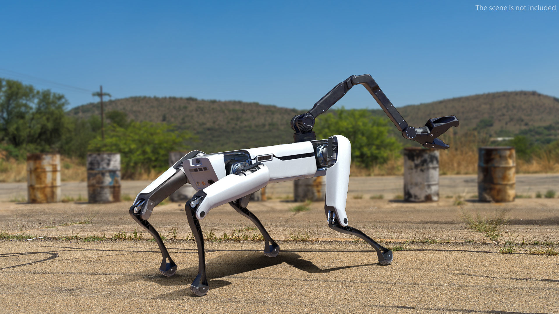 Dog Robot Generic Rigged 3D model_4