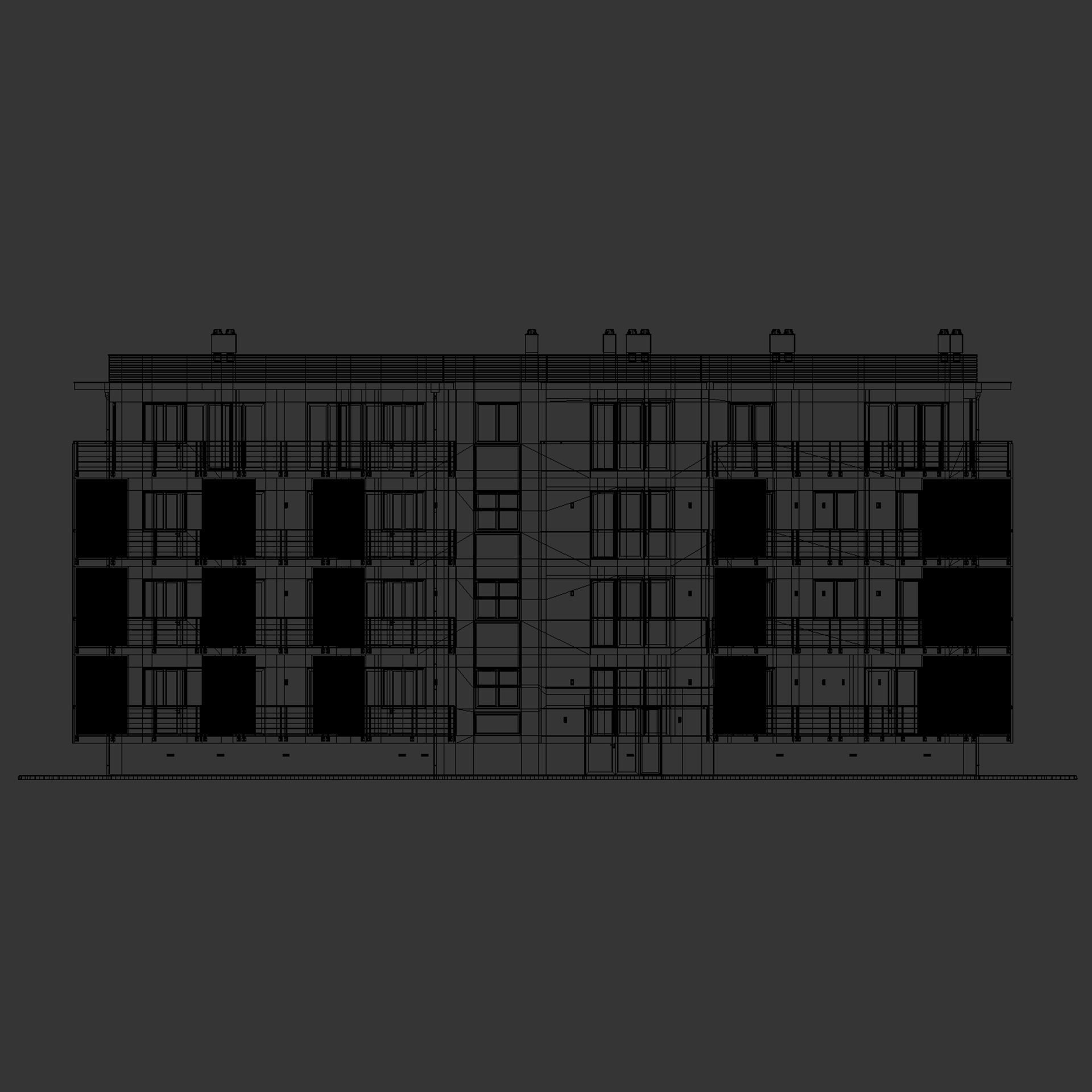 Apartment house 2 3D model_9