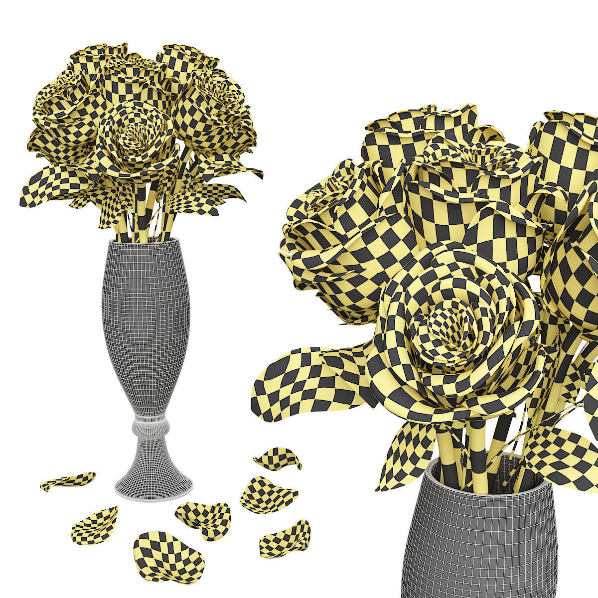 Rose Flowers 3d model Low-poly 3D model_6