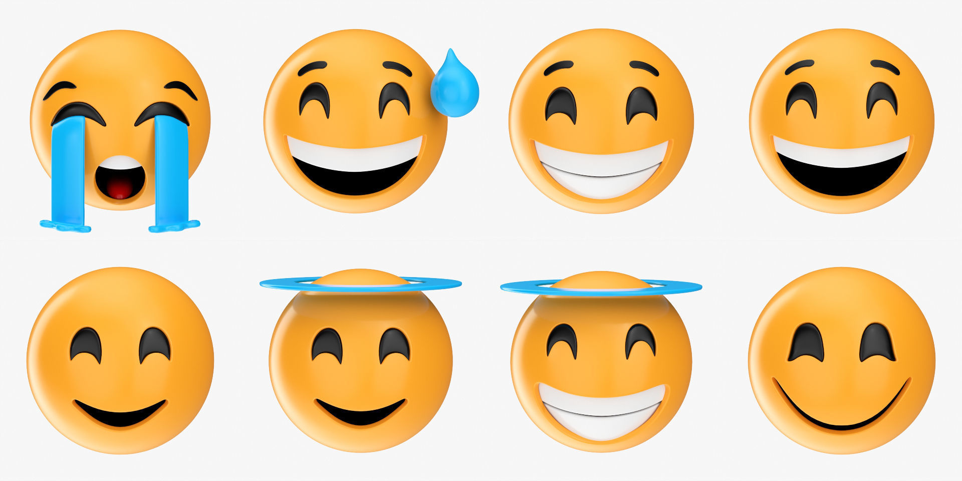 Emoji pack Large V1 001-100 3D model_6