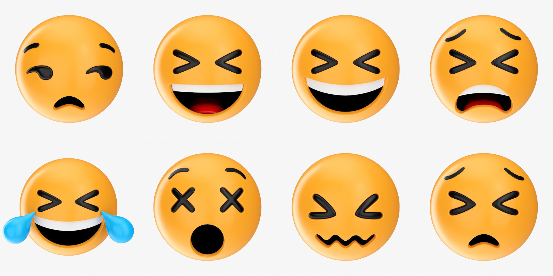 Emoji pack Large V1 001-100 3D model_3