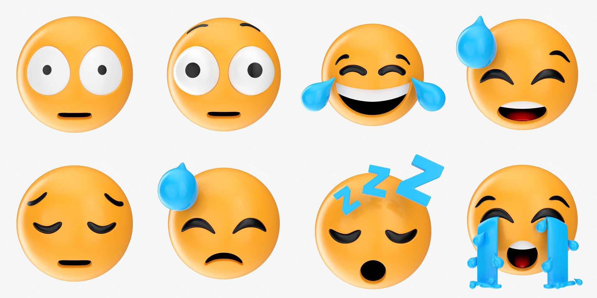 Emoji pack Large V1 001-100 3D model_5