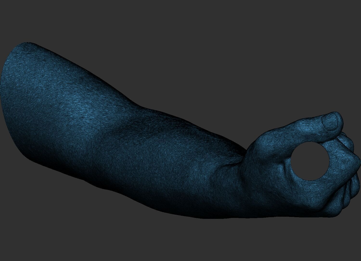 Hand holding a cylinder stick 3D Printable model 3D print model_8