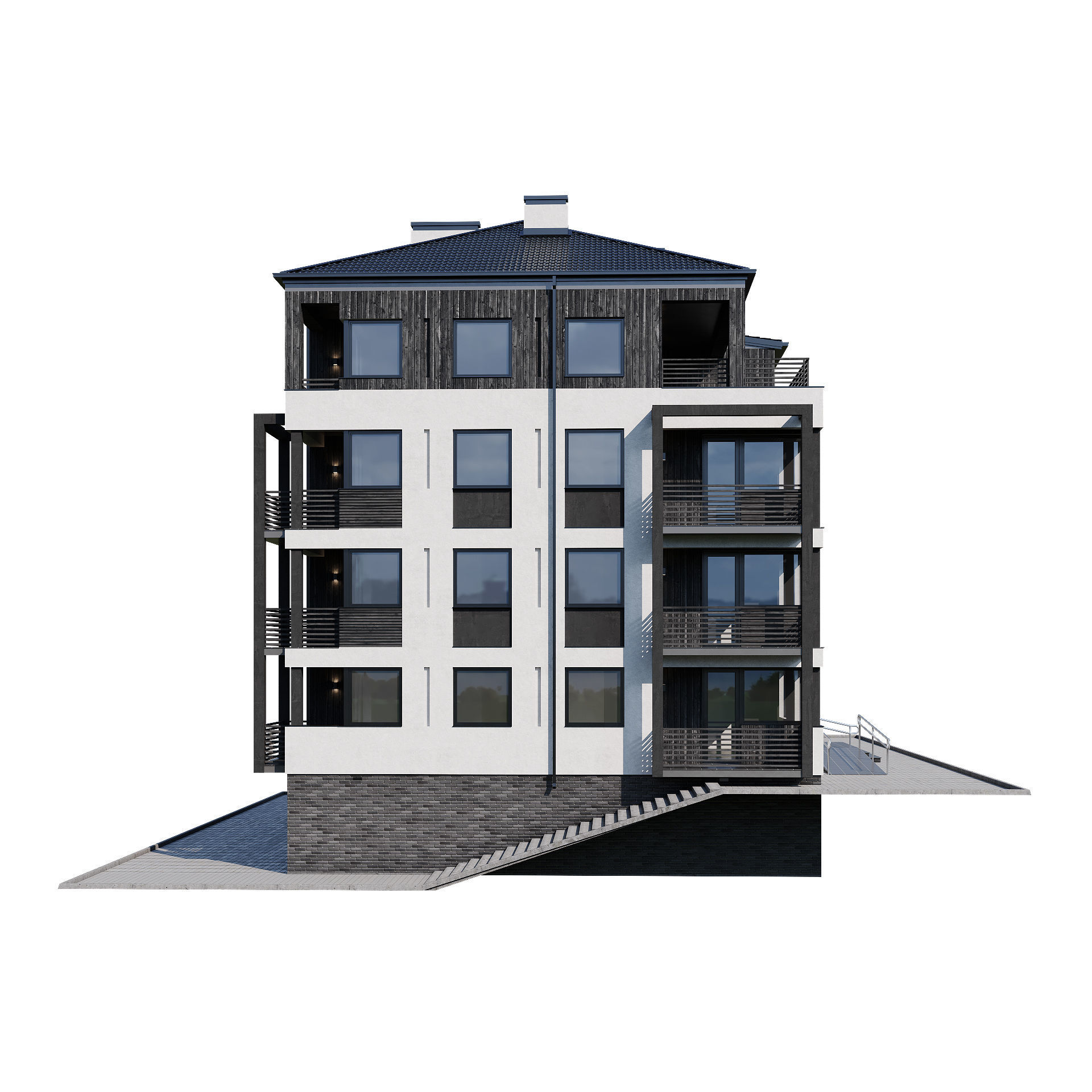 Apartment house 3 3D model_11