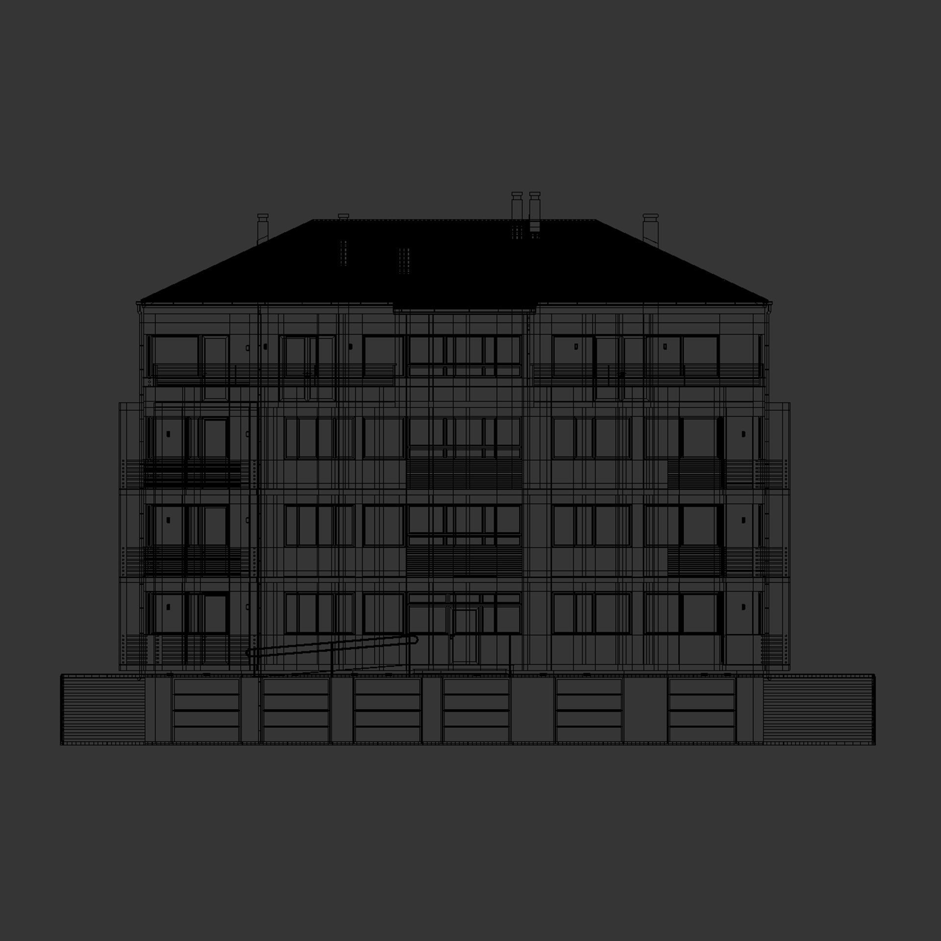 Apartment house 3 3D model_9