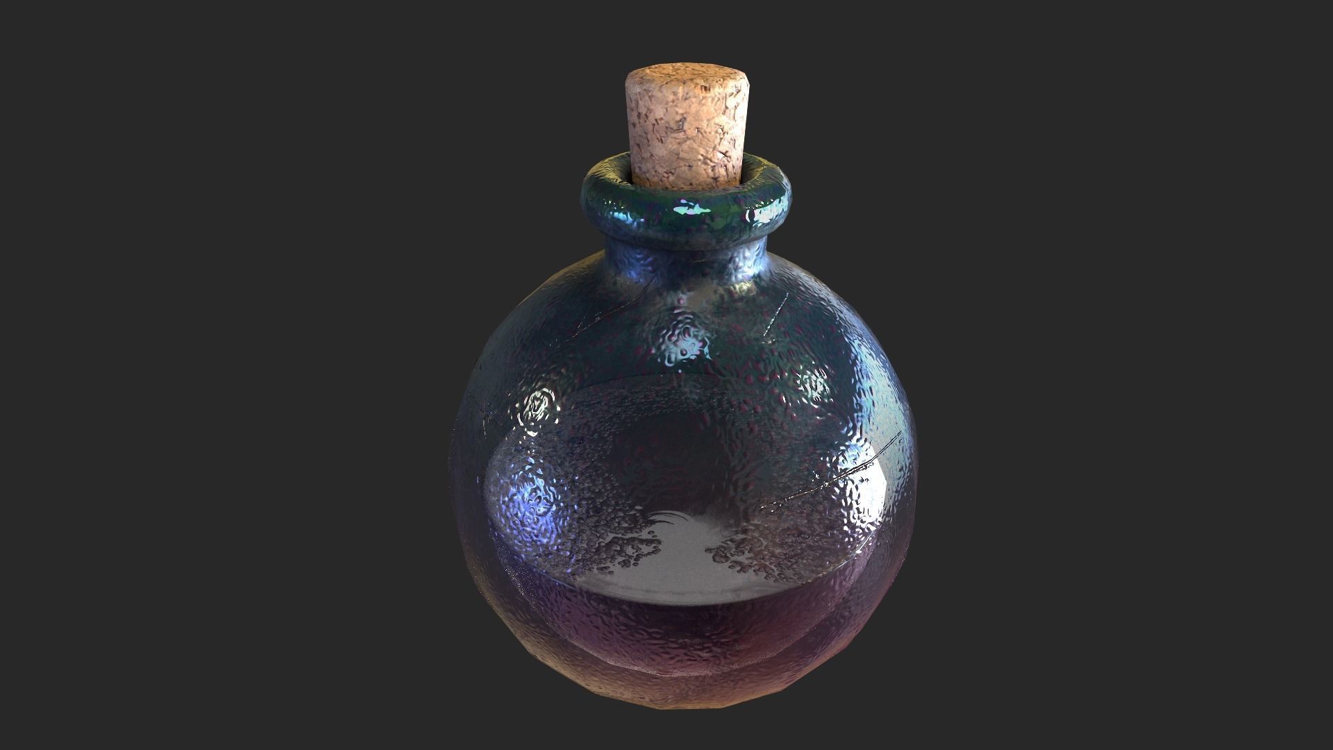 Healing Potion Low-poly 3D model_17