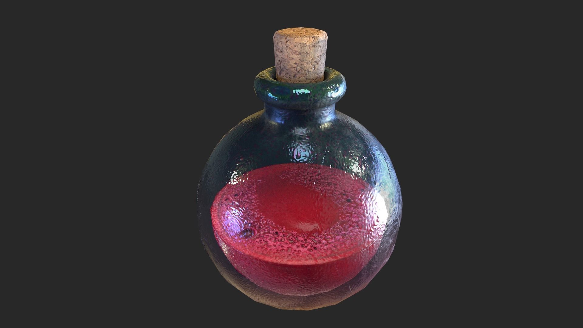 Healing Potion Low-poly 3D model_15