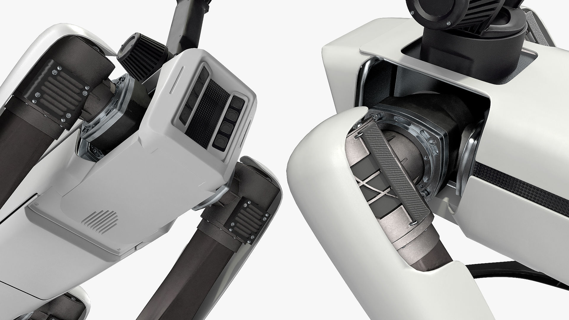 Dog Robot Generic Rigged for Cinema 4D 3D model_20